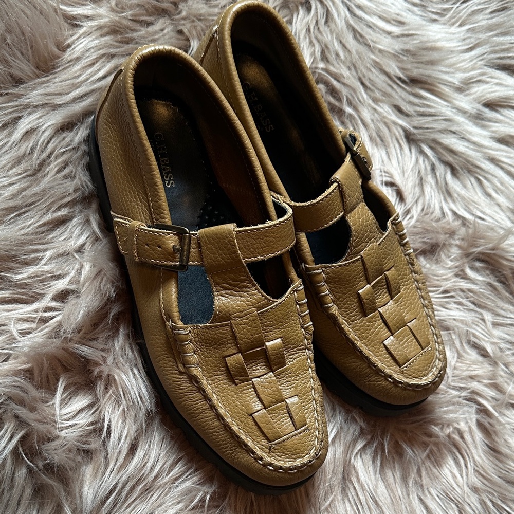 G.H. Bass Leather Woven Weejuns Loafers